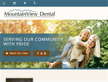 Tablet Screenshot of mountainviewdental.com