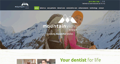 Desktop Screenshot of mountainviewdental.ca